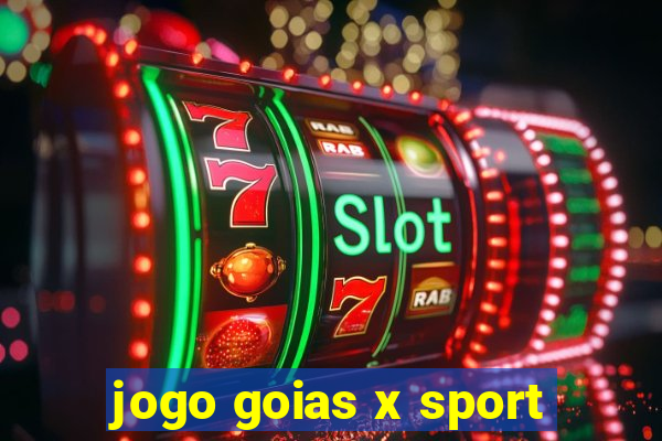 jogo goias x sport