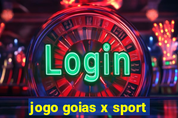 jogo goias x sport