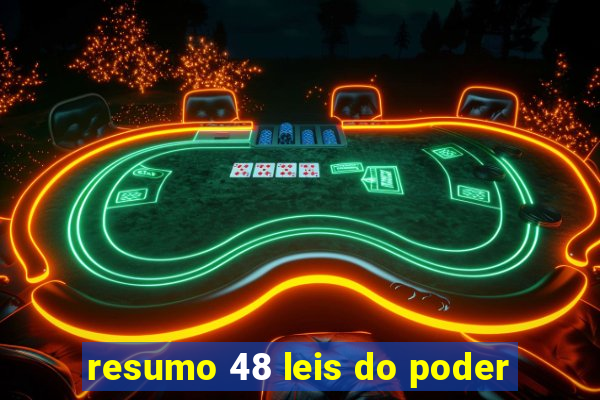 resumo 48 leis do poder