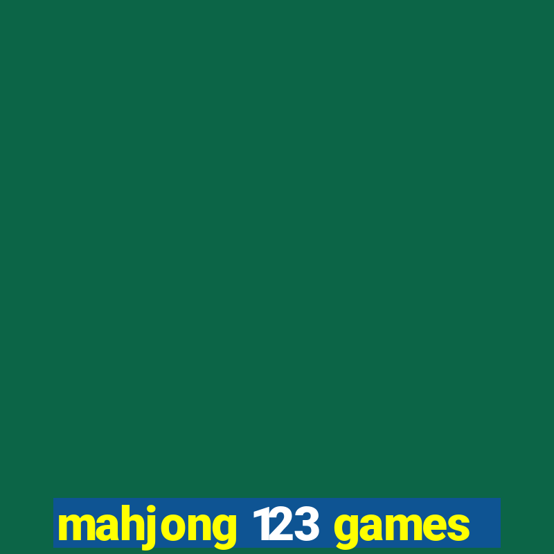 mahjong 123 games