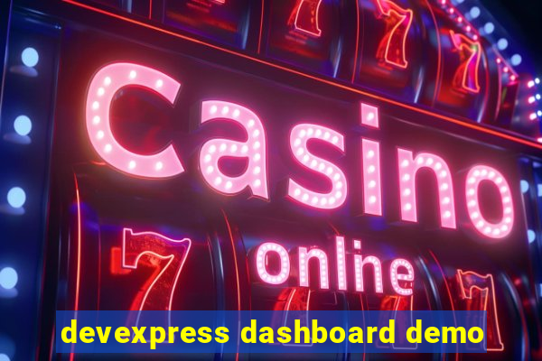 devexpress dashboard demo