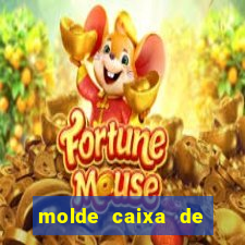 molde caixa de baralho png