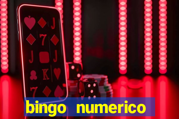 bingo numerico educa??o infantil