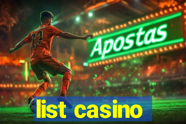 list casino