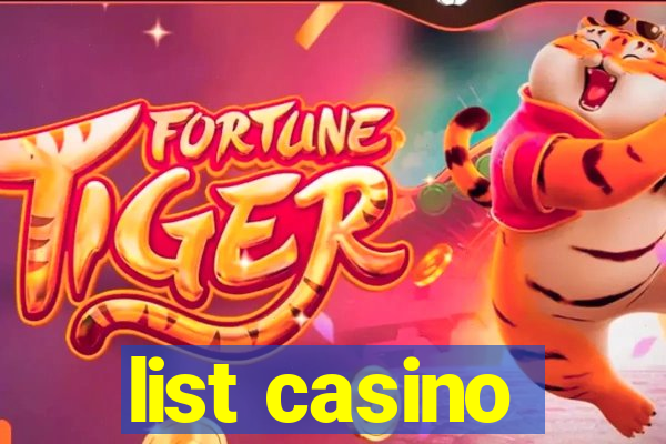 list casino