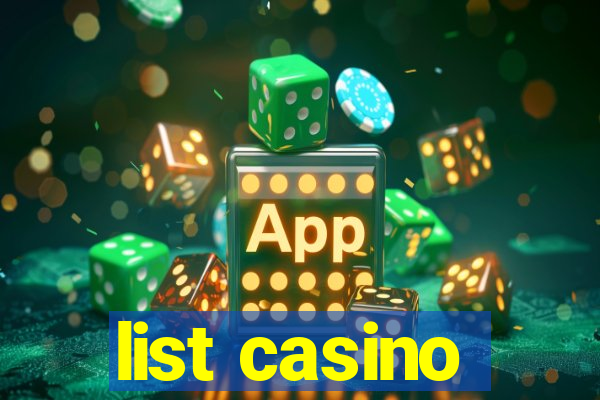 list casino