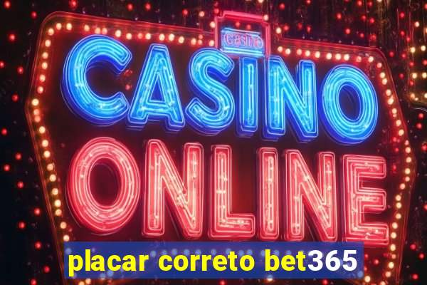 placar correto bet365