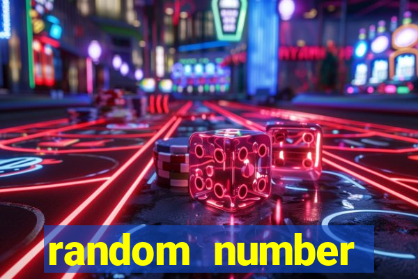 random number generator bingo