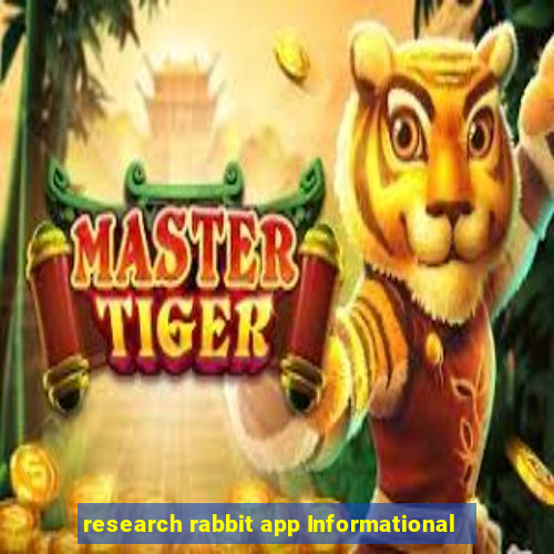 research rabbit app Informational