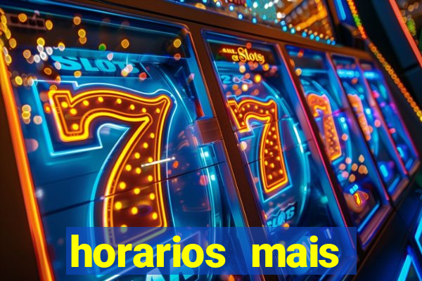 horarios mais pagantes fortune tiger