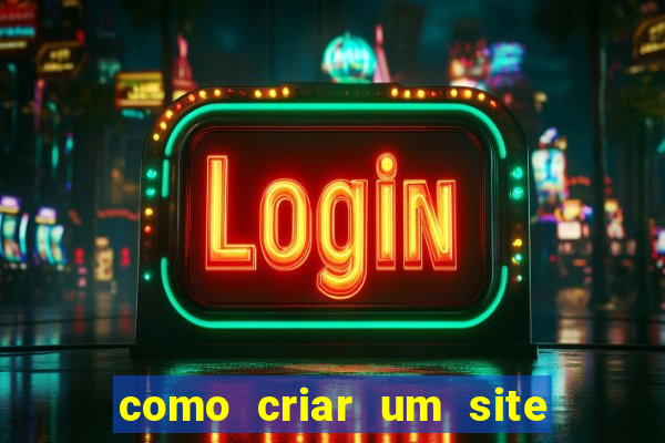 como criar um site de jogos