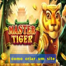 como criar um site de jogos