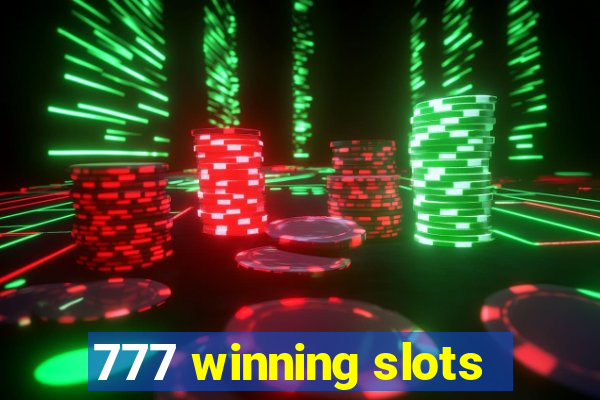 777 winning slots