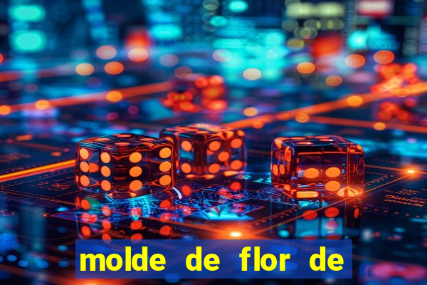 molde de flor de eva grande para imprimir