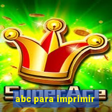 abc para imprimir