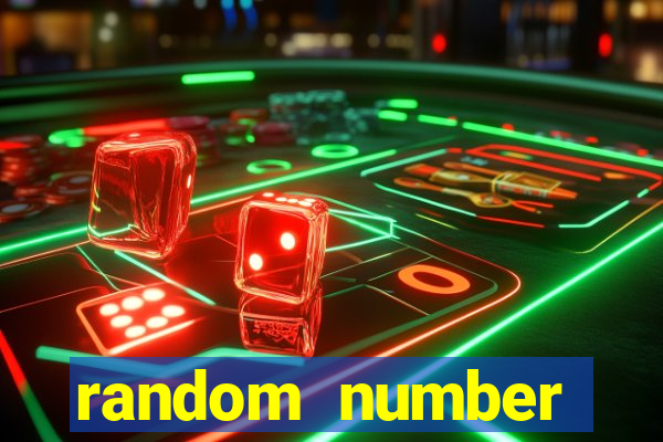 random number generator slot machine