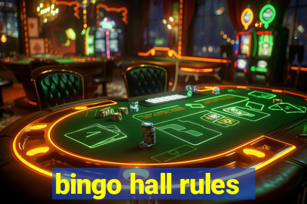 bingo hall rules