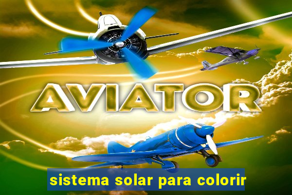 sistema solar para colorir