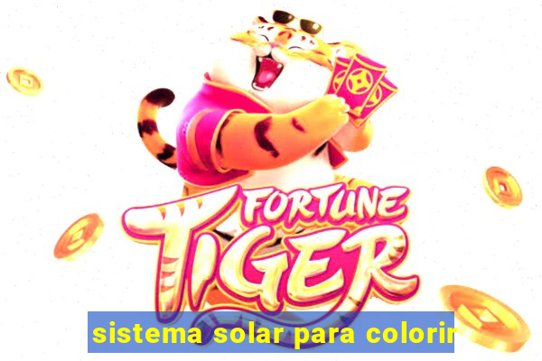 sistema solar para colorir