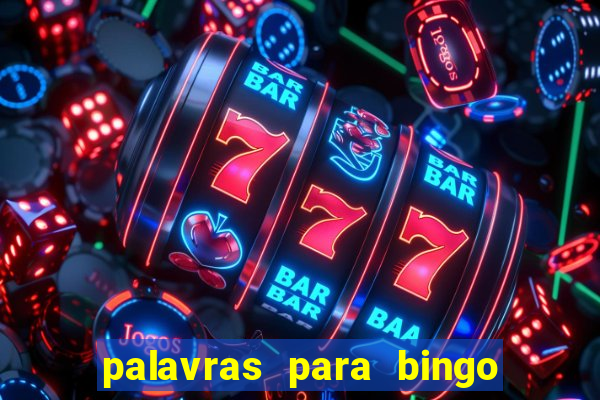 palavras para bingo cha de bebe