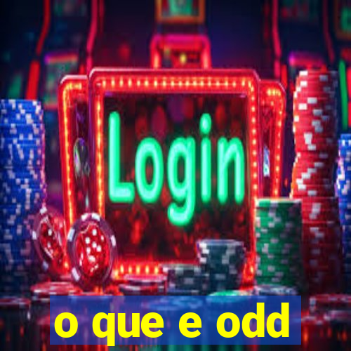 o que e odd