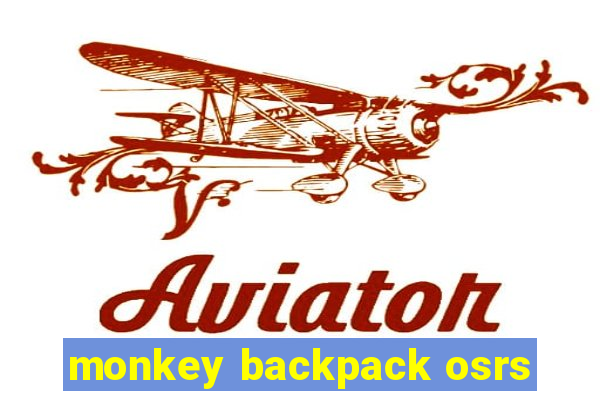 monkey backpack osrs