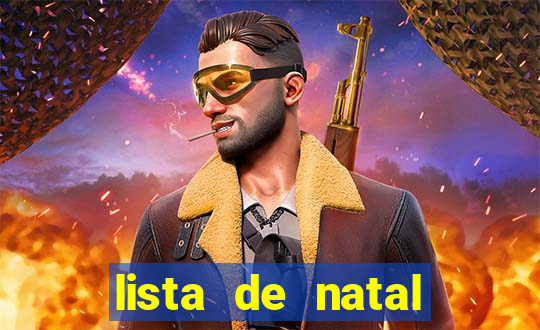 lista de natal para imprimir