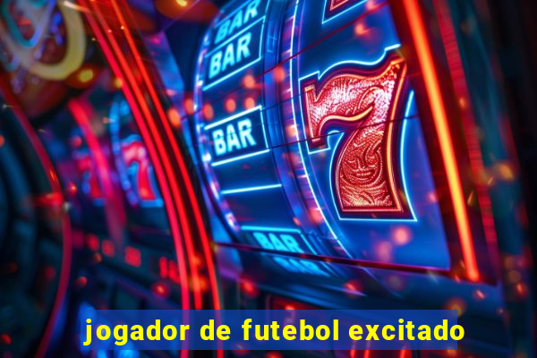 jogador de futebol excitado