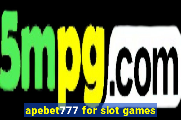 apebet777 for slot games