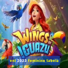 vnl 2023 feminino tabela