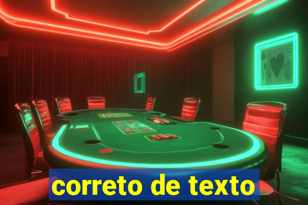 correto de texto