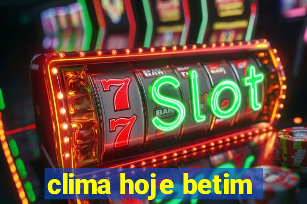 clima hoje betim