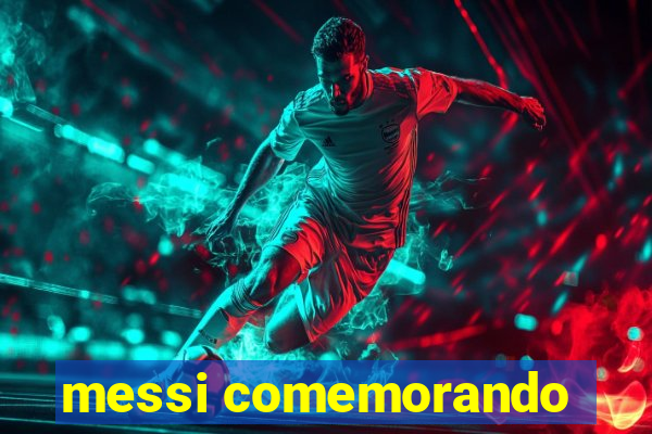 messi comemorando