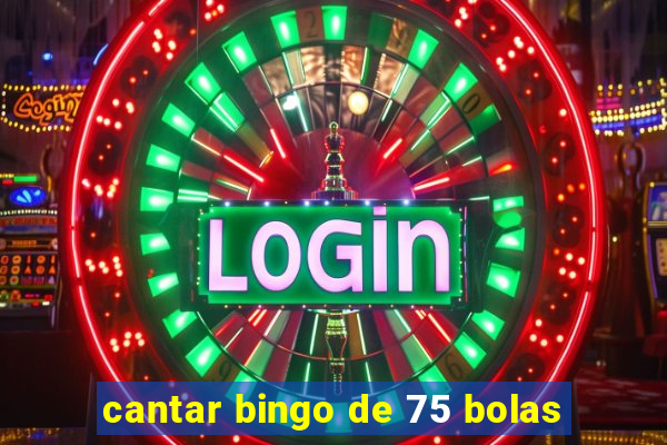 cantar bingo de 75 bolas