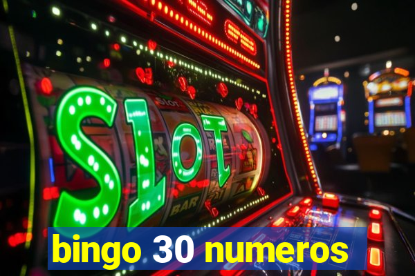 bingo 30 numeros