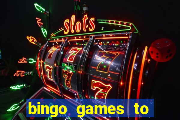 bingo games to play at home