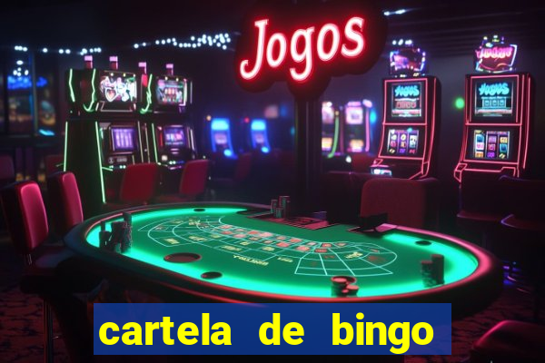 cartela de bingo para educa??o infantil