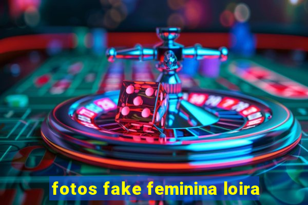 fotos fake feminina loira