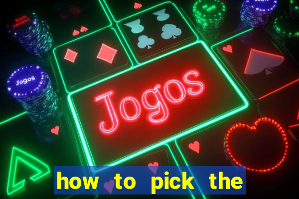 how to pick the right slot machine to win