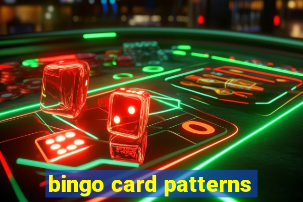 bingo card patterns