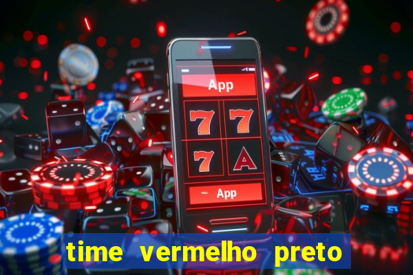 time vermelho preto e branco