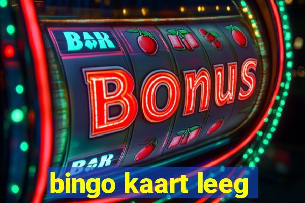 bingo kaart leeg