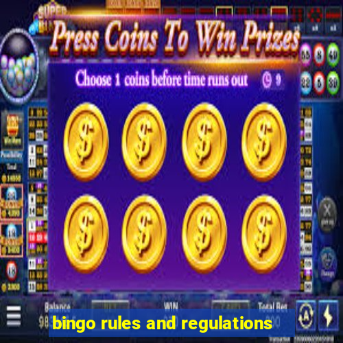 bingo rules and regulations