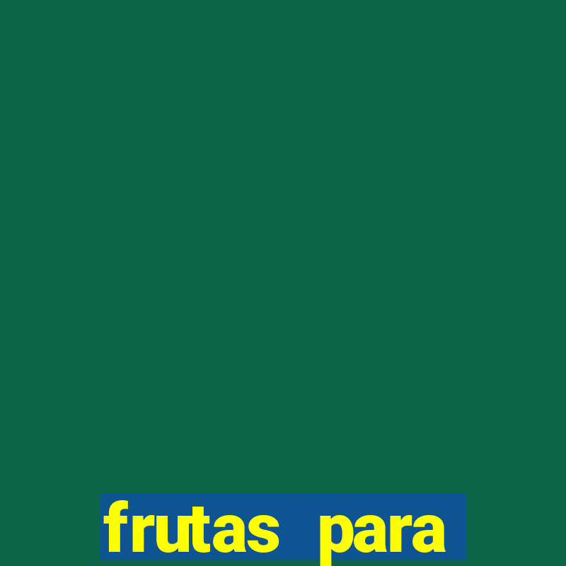 frutas para imprimir y recortar