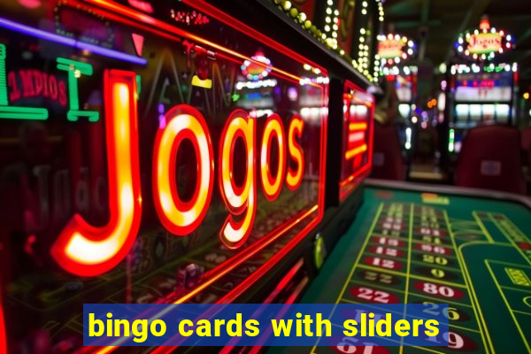 bingo cards with sliders