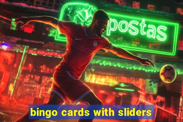 bingo cards with sliders