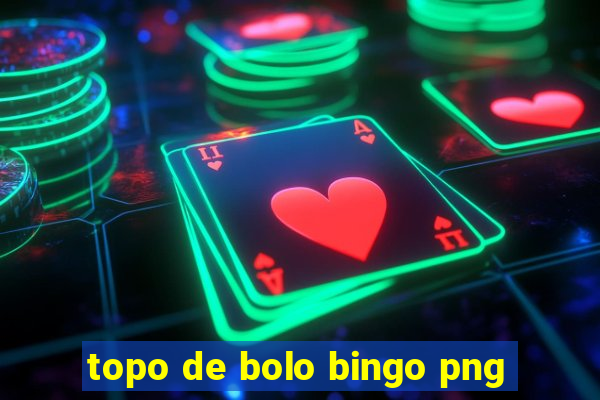 topo de bolo bingo png