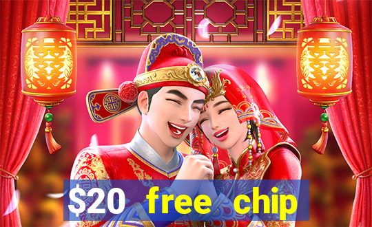 $20 free chip offered by desert nights casino