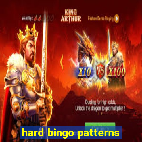 hard bingo patterns