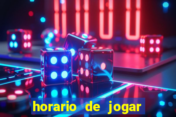 horario de jogar fortune tiger